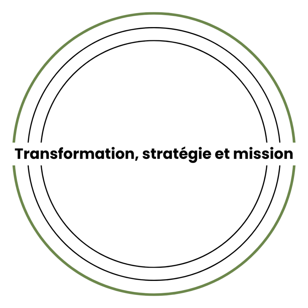 Transformation, stratégie et mission